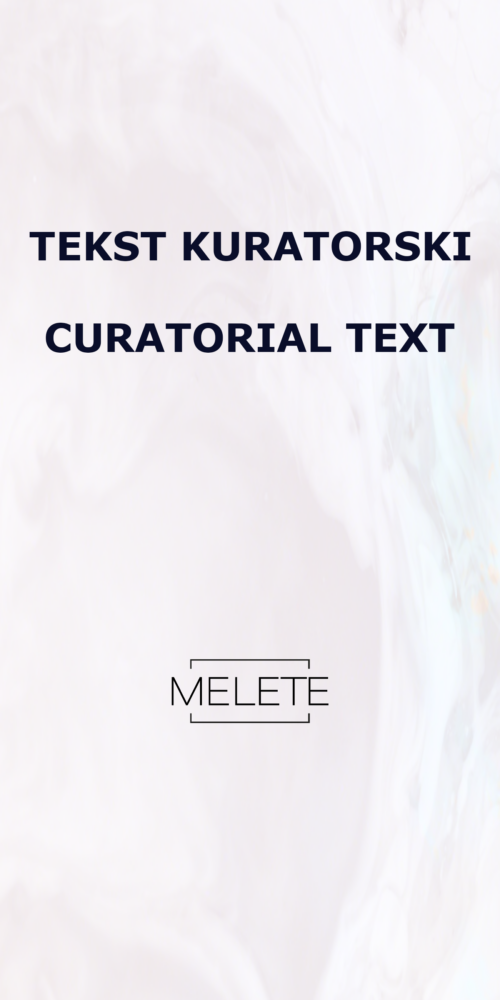 tekst kuratorski, curatorial text